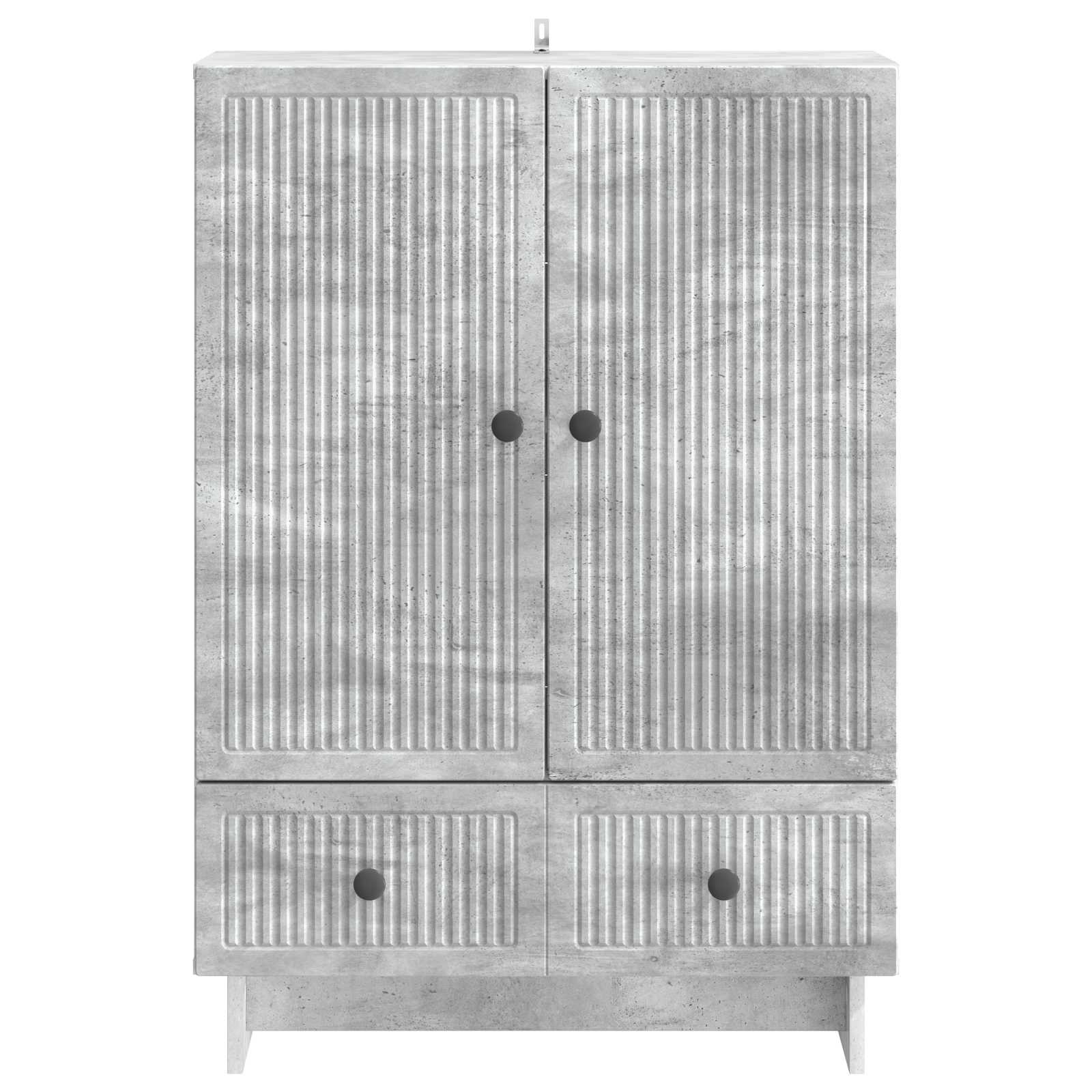 Aparador Gris Concreto 66 x 34,5 x 95 cm Madera de ingeniería