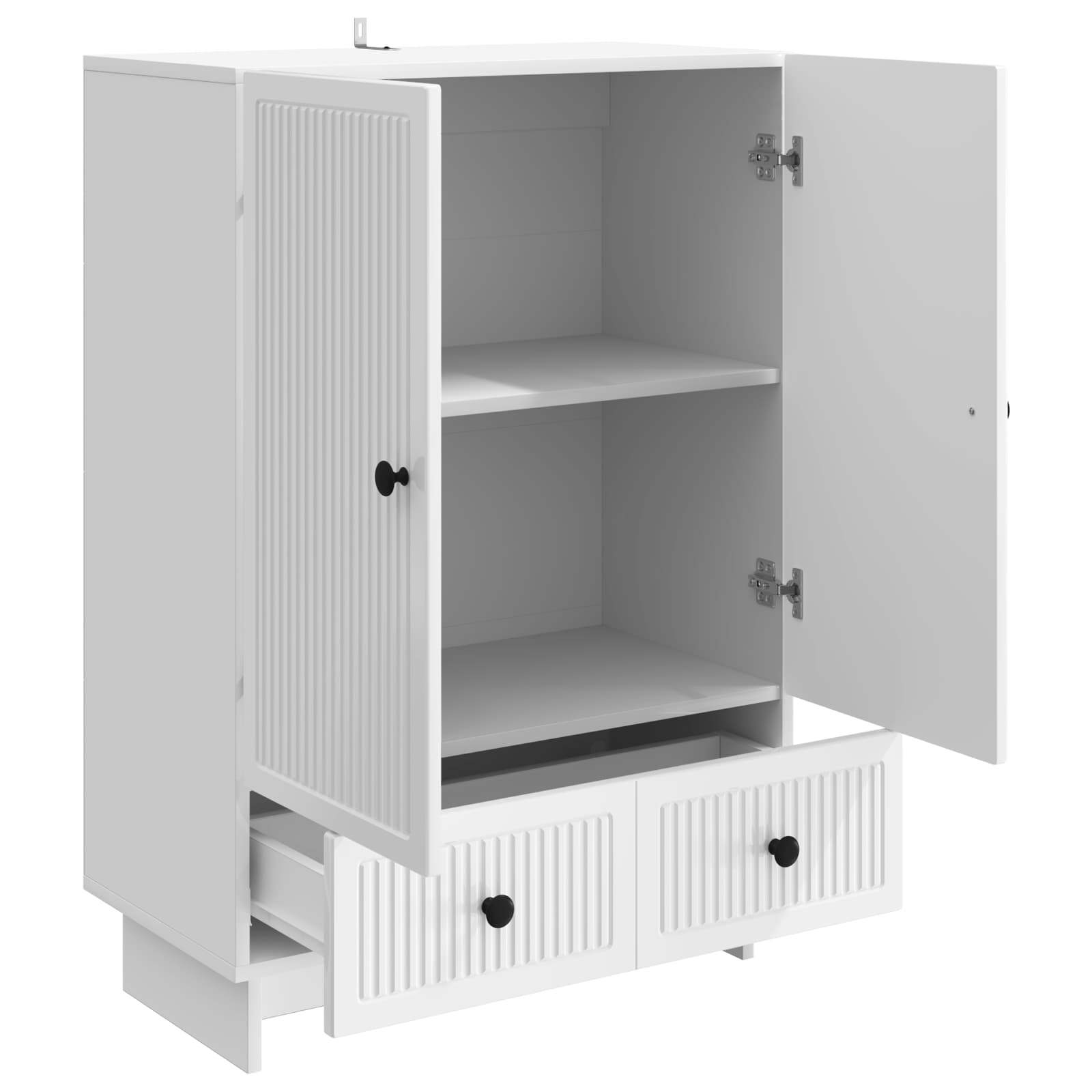 Aparador Alto Brillo 66 x 34,5 x 95 cm Madera de ingeniería