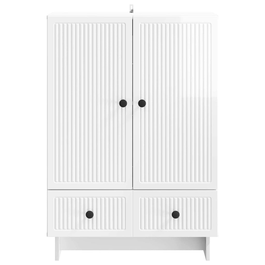 Aparador Alto Brillo 66 x 34,5 x 95 cm Madera de ingeniería