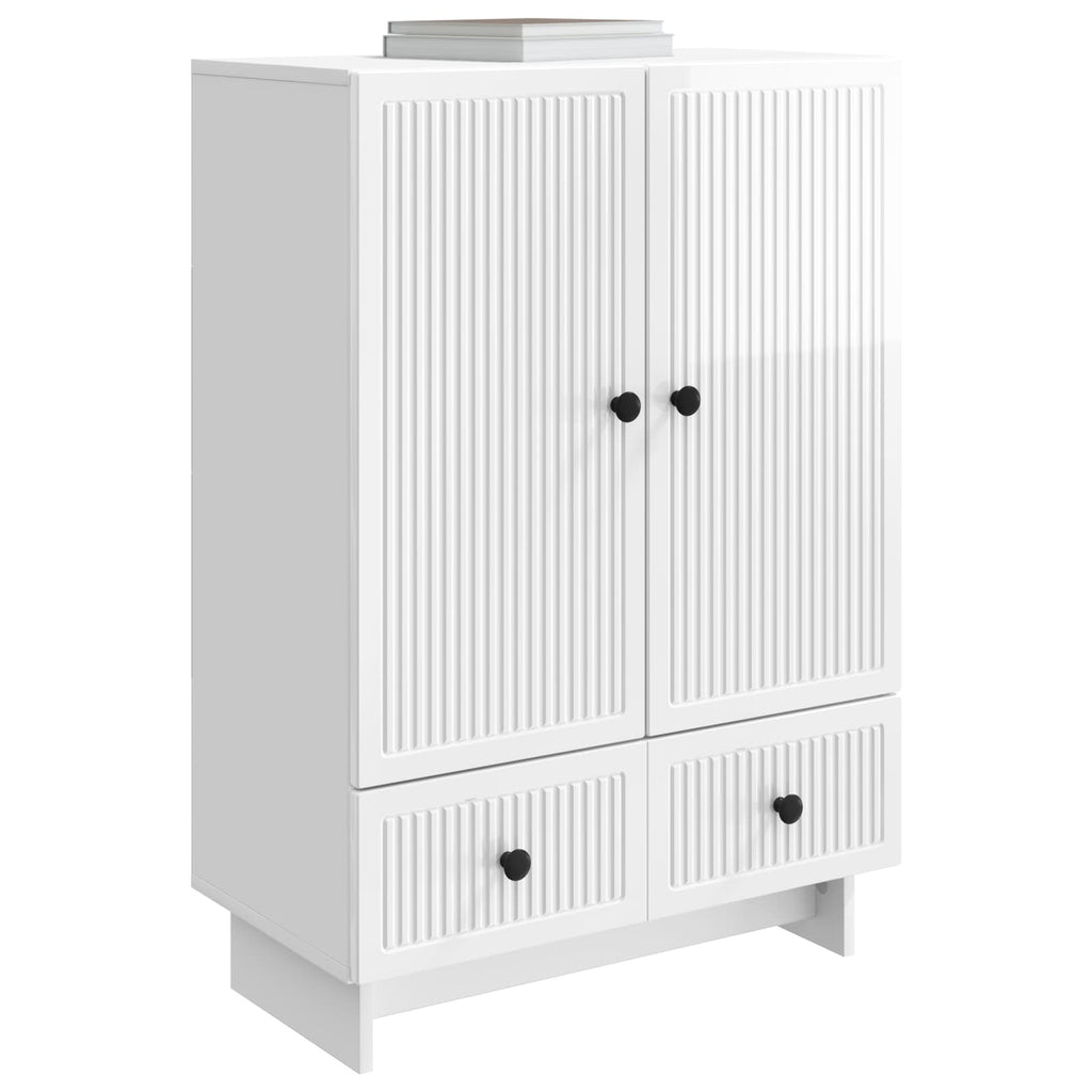 Aparador Alto Brillo 66 x 34,5 x 95 cm Madera de ingeniería