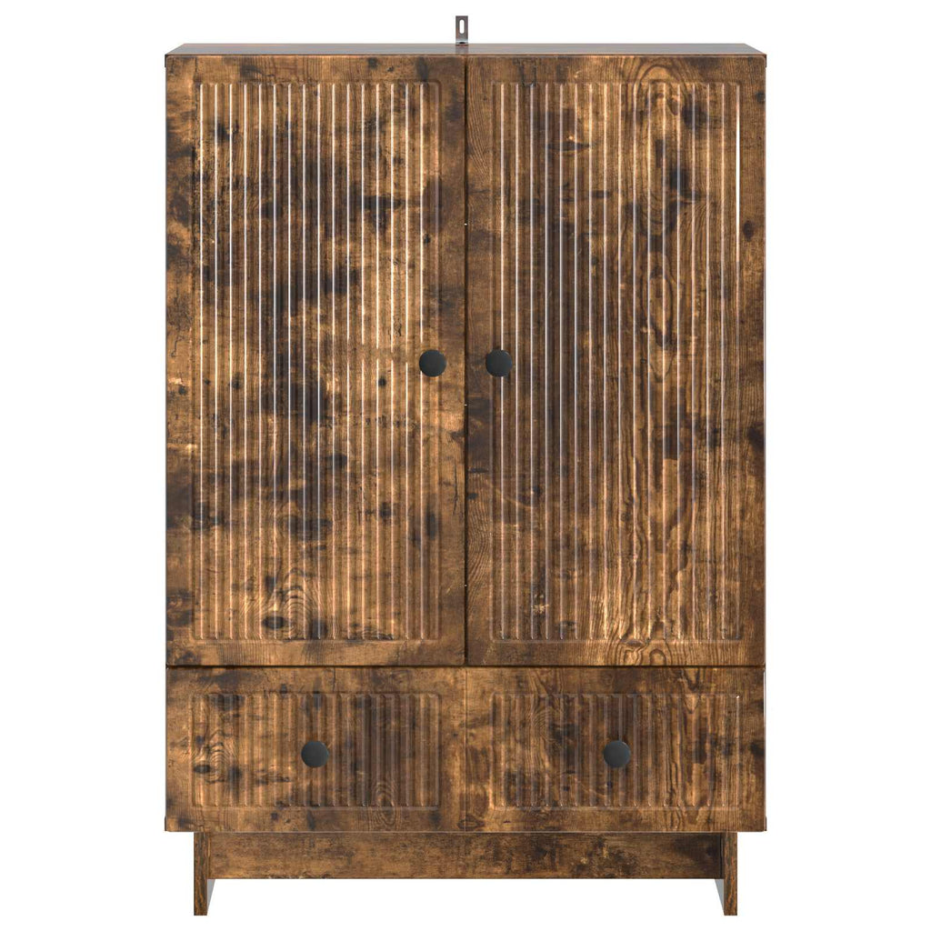Aparador Roble Ahumado 66 x 34,5 x 95 cm Madera de ingeniería