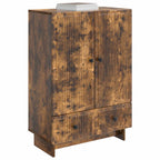 Aparador Roble Ahumado 66 x 34,5 x 95 cm Madera de ingeniería