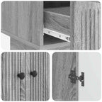 Aparador Gris Sonoma 66 x 34,5 x 95 cm Madera de ingeniería