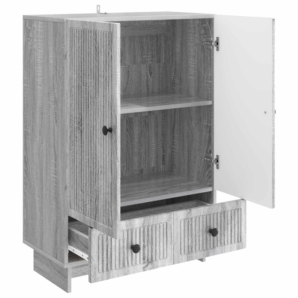 Aparador Gris Sonoma 66 x 34,5 x 95 cm Madera de ingeniería