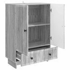 Aparador Gris Sonoma 66 x 34,5 x 95 cm Madera de ingeniería
