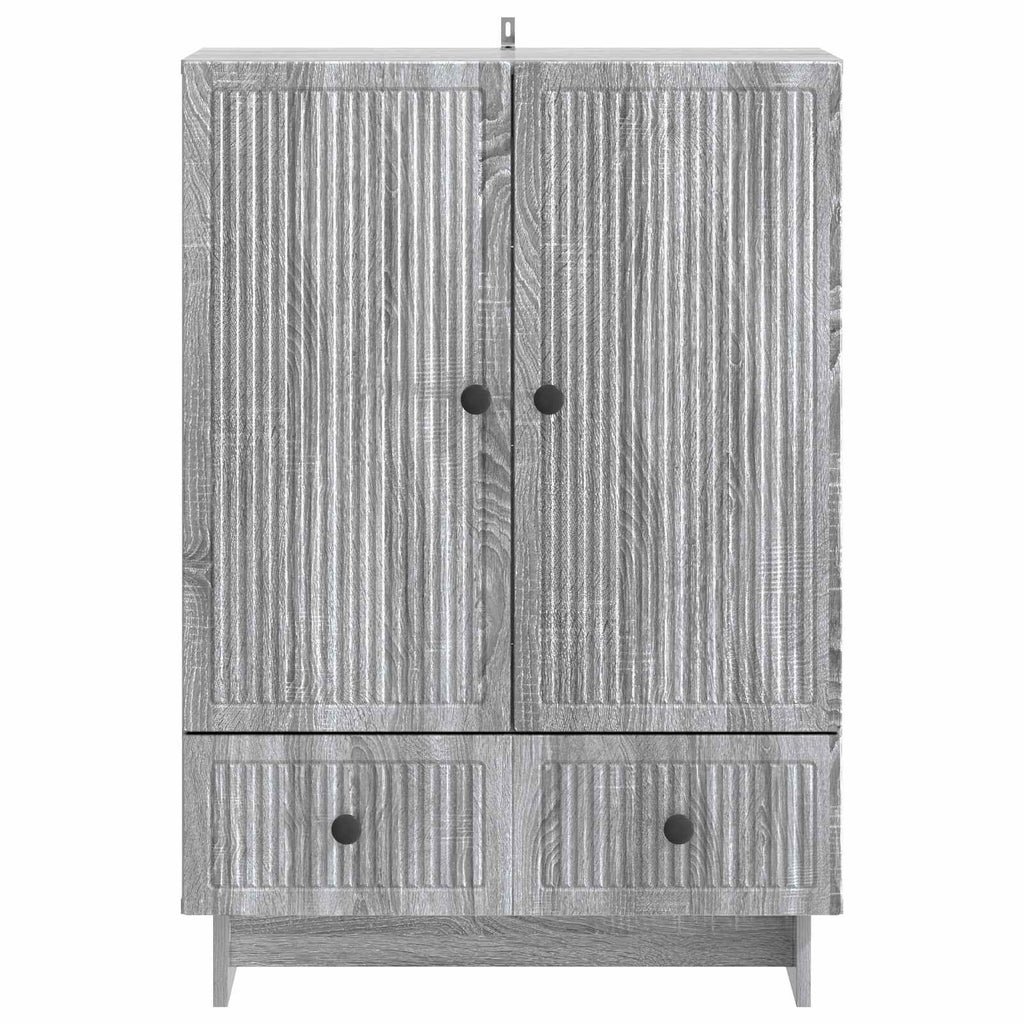 Aparador Gris Sonoma 66 x 34,5 x 95 cm Madera de ingeniería