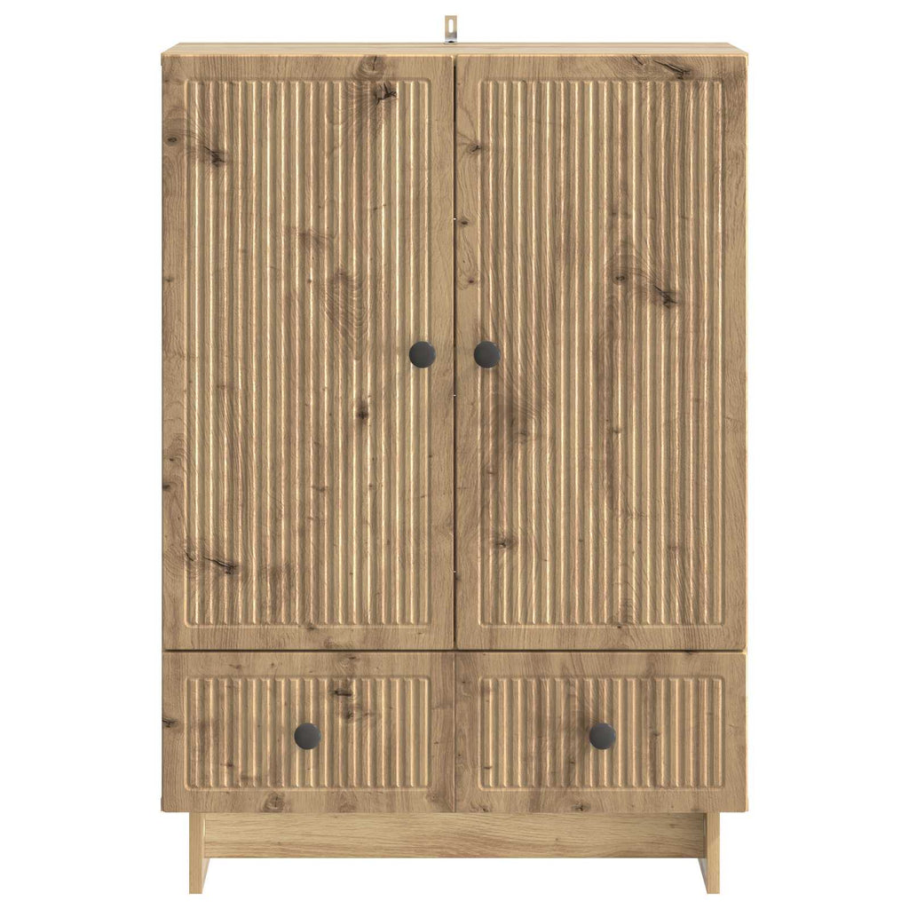 Aparador Roble Artesanal 66 x 34,5 x 95 cm Madera de ingeniería