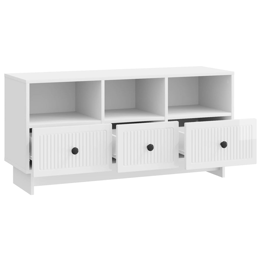 Mueble de TV Brillante 102 x 34,5 x 50 cm Madera de Ingeniería
