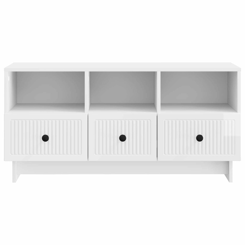 Mueble de TV Brillante 102 x 34,5 x 50 cm Madera de Ingeniería