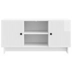 Mueble de TV 102 x 34,5 x 50 cm Blanco Brillante