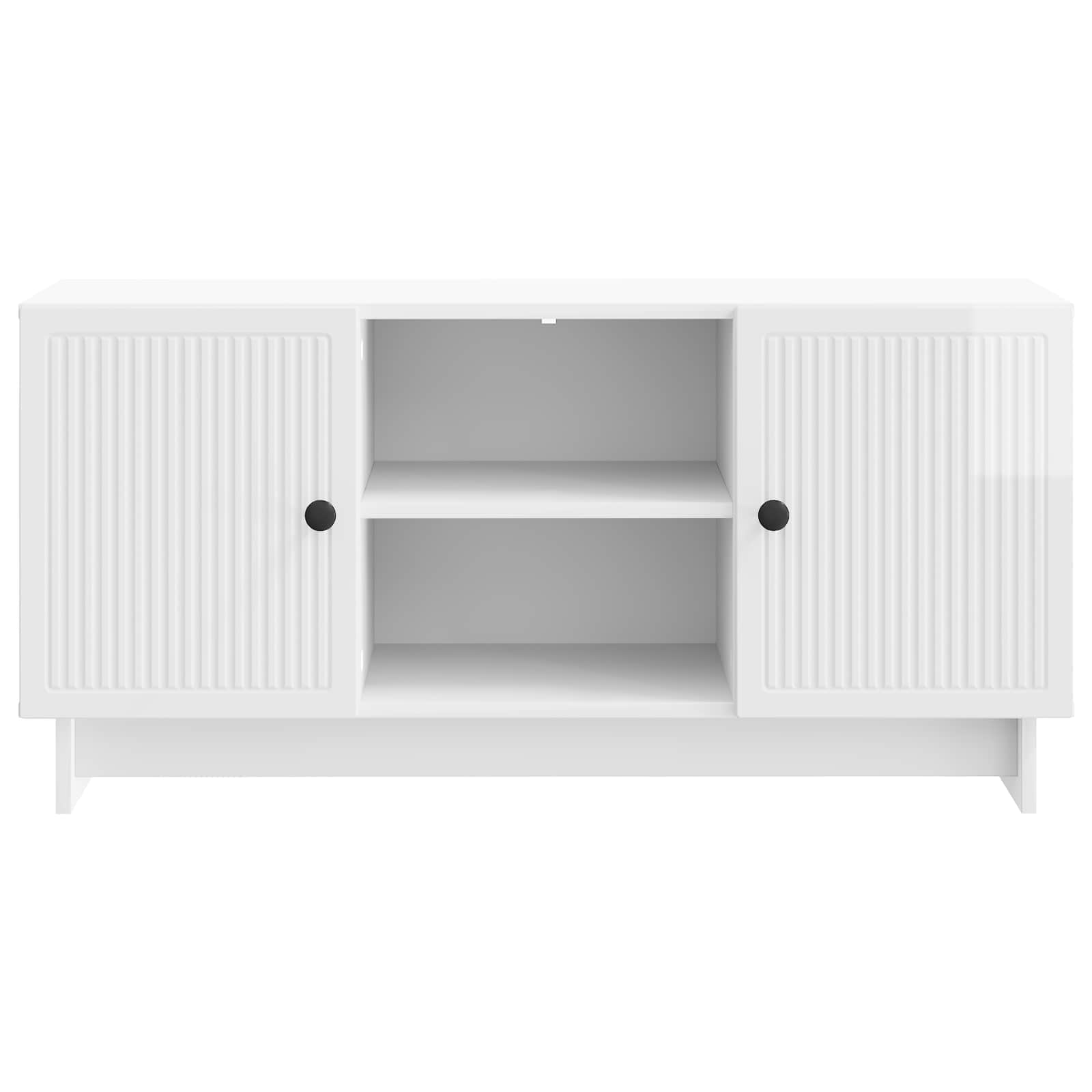 Mueble de TV 102 x 34,5 x 50 cm Blanco Brillante