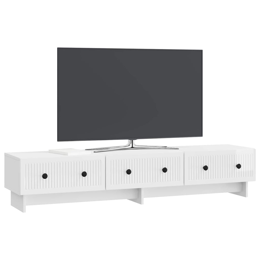 Mueble de TV Brillante 147 x 34,5 x 30 cm Madera de Ingeniería
