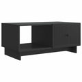 Mesa de Café Negro 90 x 50 x 40 cm Madera de Ingeniería