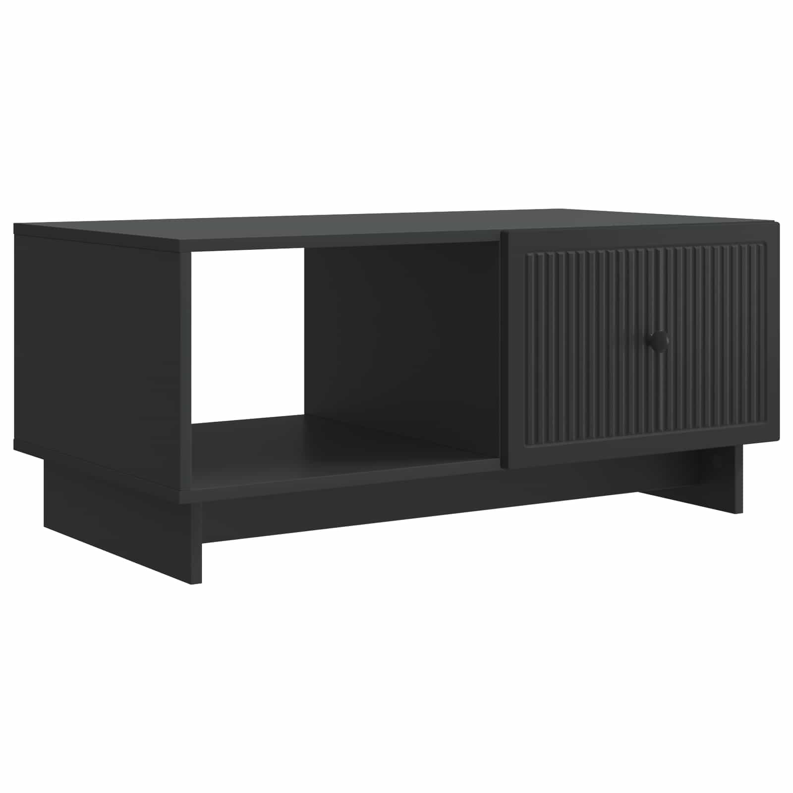 Mesa de Café Negro 90 x 50 x 40 cm Madera de Ingeniería