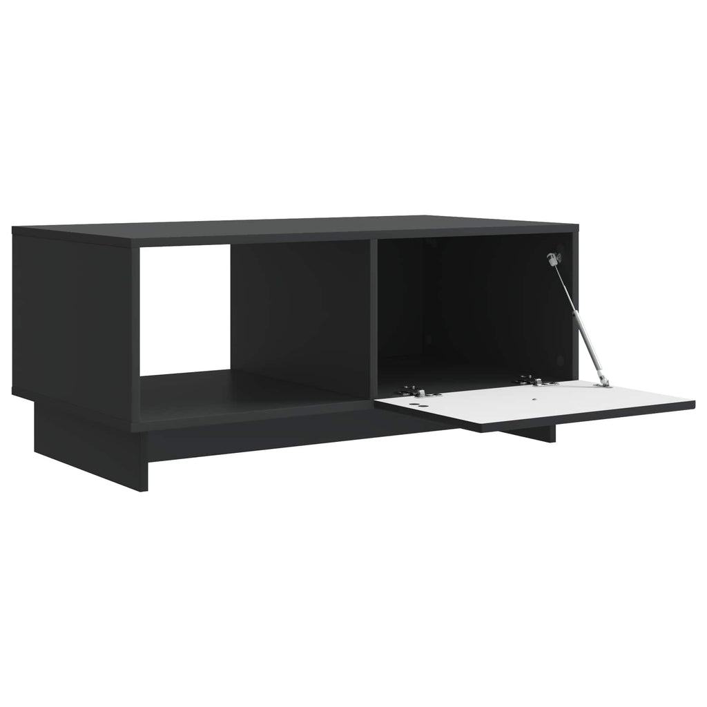 Mesa de Café Negro 90 x 50 x 40 cm Madera de Ingeniería