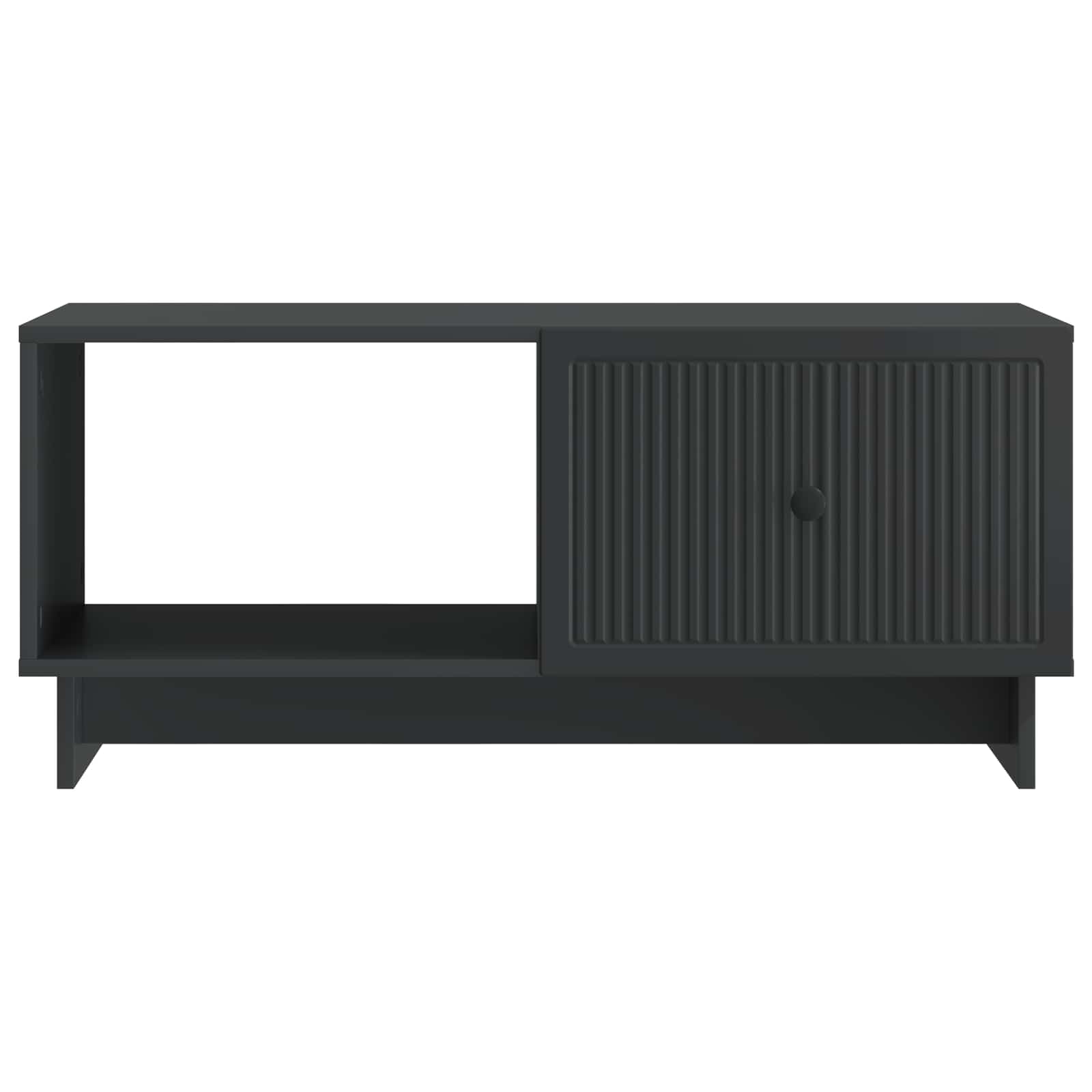 Mesa de Café Negro 90 x 50 x 40 cm Madera de Ingeniería