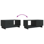 Mesa de Café Negro 90 x 50 x 40 cm Madera de Ingeniería