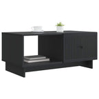 Mesa de Café Negro 90 x 50 x 40 cm Madera de Ingeniería
