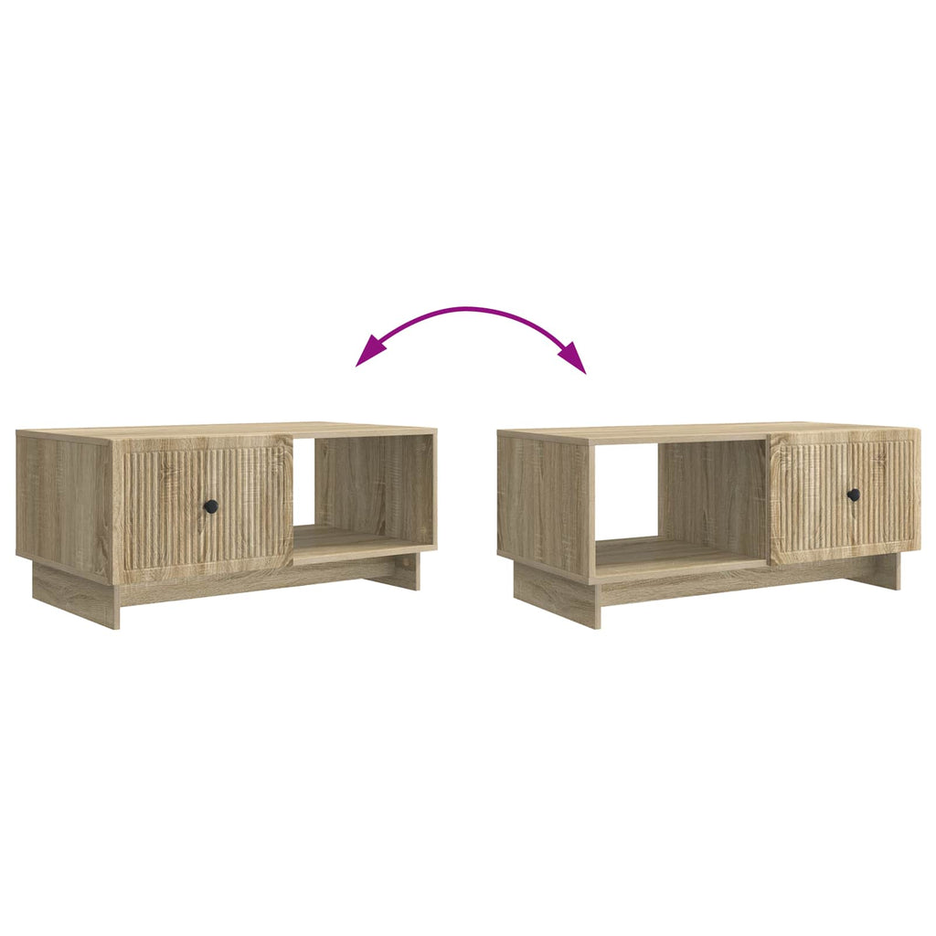 Mesa de Café Roble Sonoma 90 x 50 x 40 cm Madera de Ingeniería