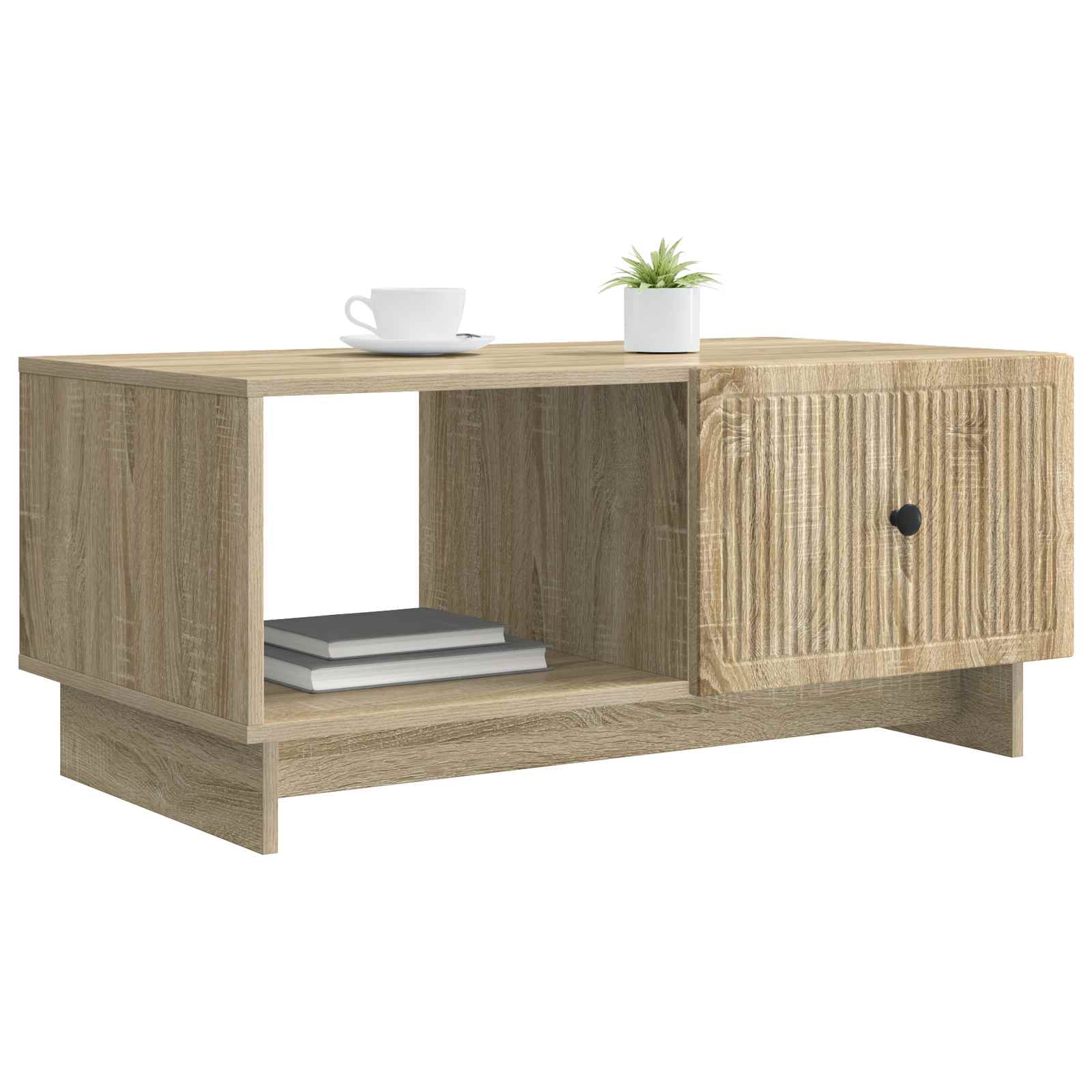 Mesa de Café Roble Sonoma 90 x 50 x 40 cm Madera de Ingeniería