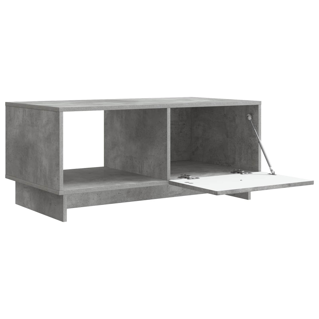 Mesa de Café Gris Hormigón 90 x 50 x 40 cm Madera de Ingeniería