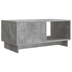Mesa de Café Gris Hormigón 90 x 50 x 40 cm Madera de Ingeniería