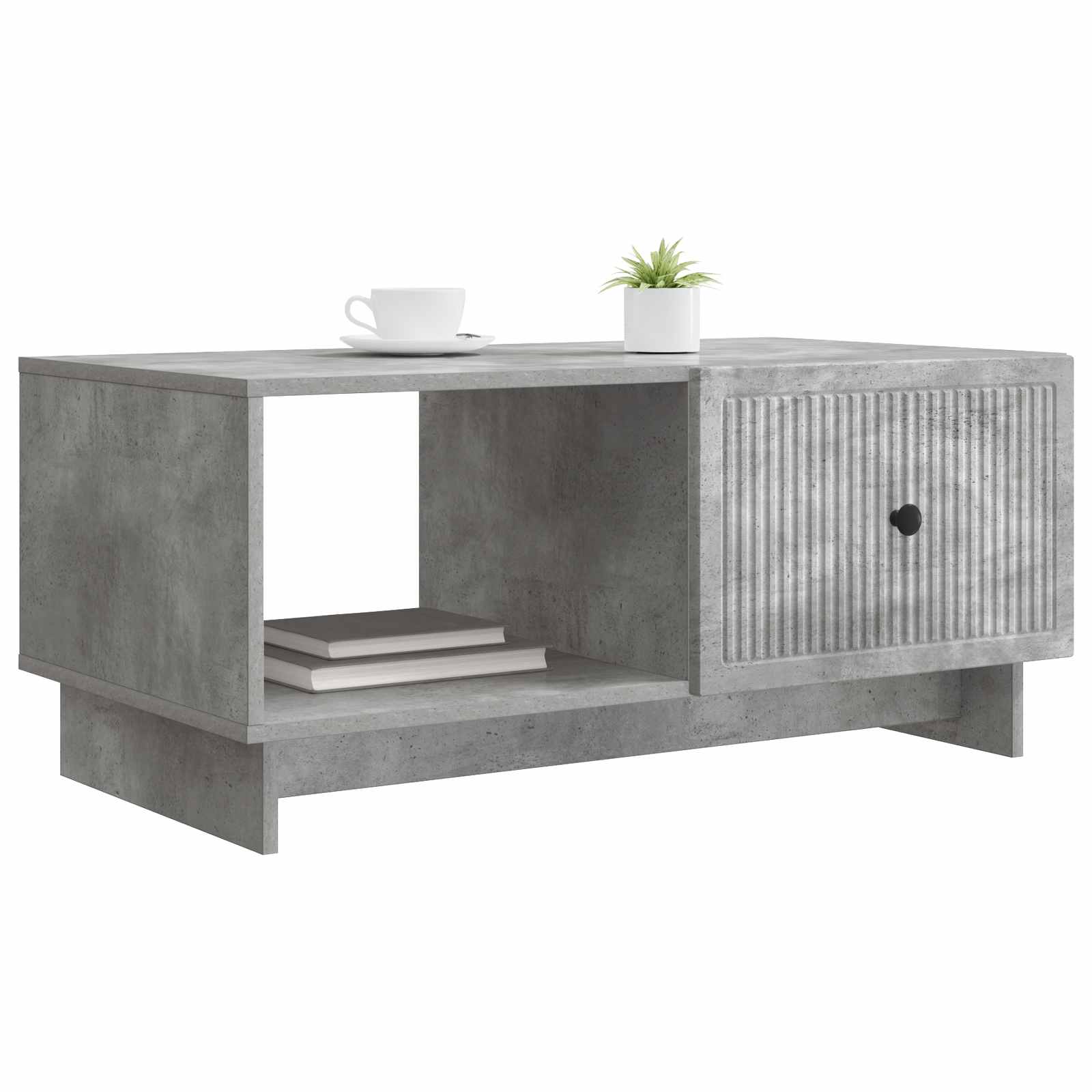 Mesa de Café Gris Hormigón 90 x 50 x 40 cm Madera de Ingeniería