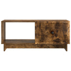 Mesa de Café Roble Ahumado 90 x 50 x 40 cm Madera de Ingeniería