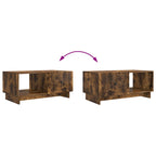 Mesa de Café Roble Ahumado 90 x 50 x 40 cm Madera de Ingeniería
