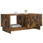 Mesa de Café Roble Ahumado 90 x 50 x 40 cm Madera de Ingeniería