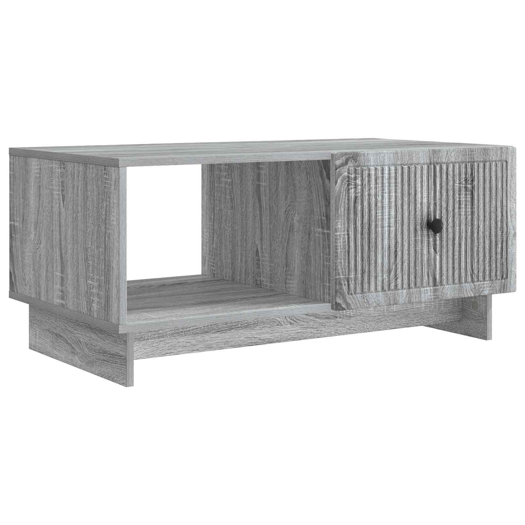 Mesa de Café Gris Sonoma 90 x 50 x 40 cm Madera de Ingeniería