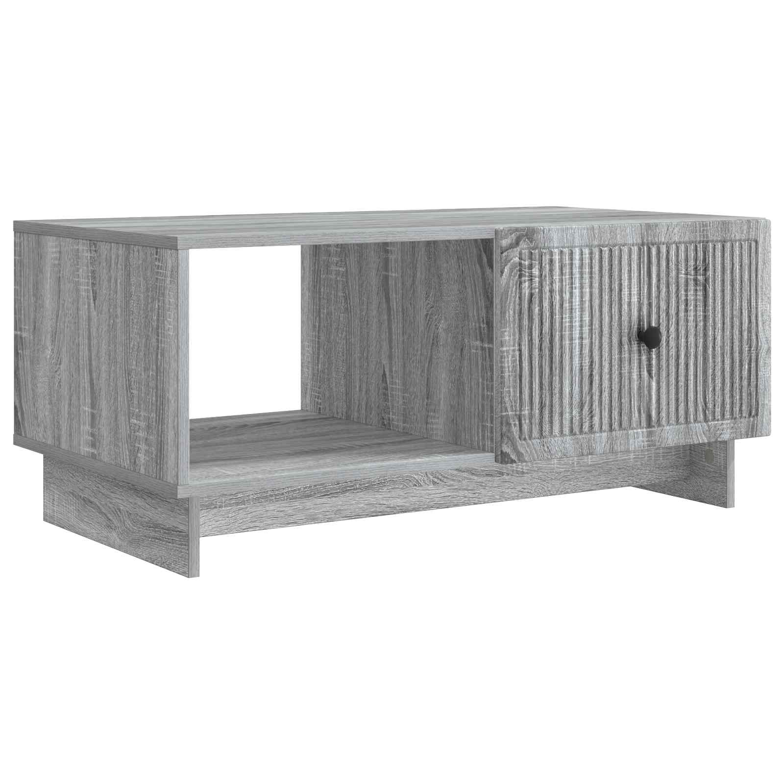 Mesa de Café Gris Sonoma 90 x 50 x 40 cm Madera de Ingeniería
