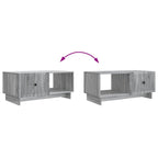 Mesa de Café Gris Sonoma 90 x 50 x 40 cm Madera de Ingeniería