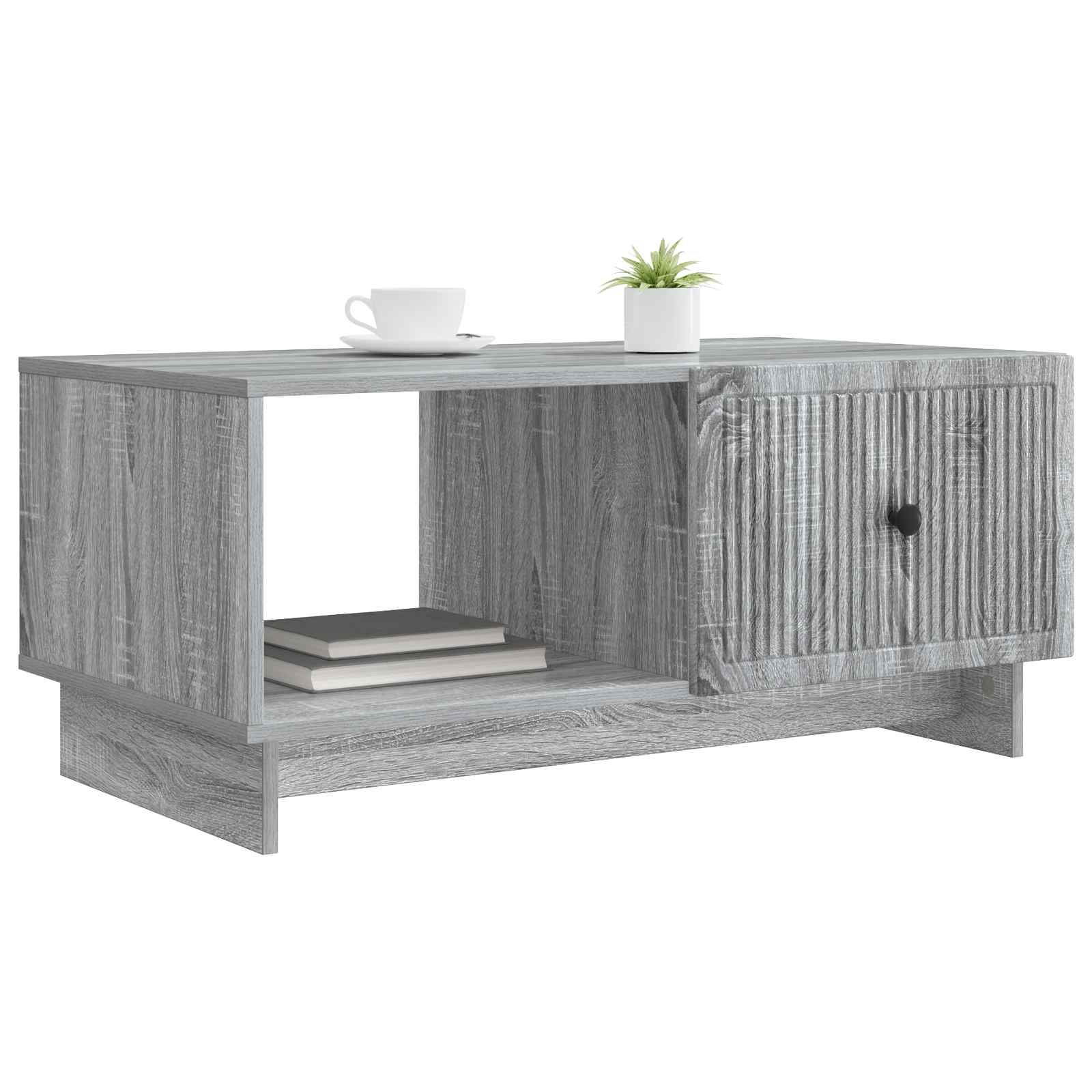 Mesa de Café Gris Sonoma 90 x 50 x 40 cm Madera de Ingeniería
