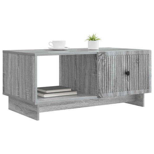 Mesa de Café Gris Sonoma 90 x 50 x 40 cm Madera de Ingeniería