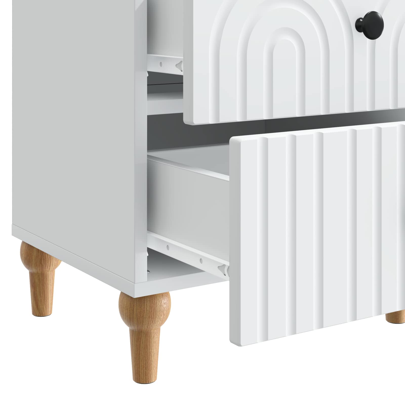 Armario de Noche 2 pcs 43 x 34,5 x 48 cm Madera de Ingeniería