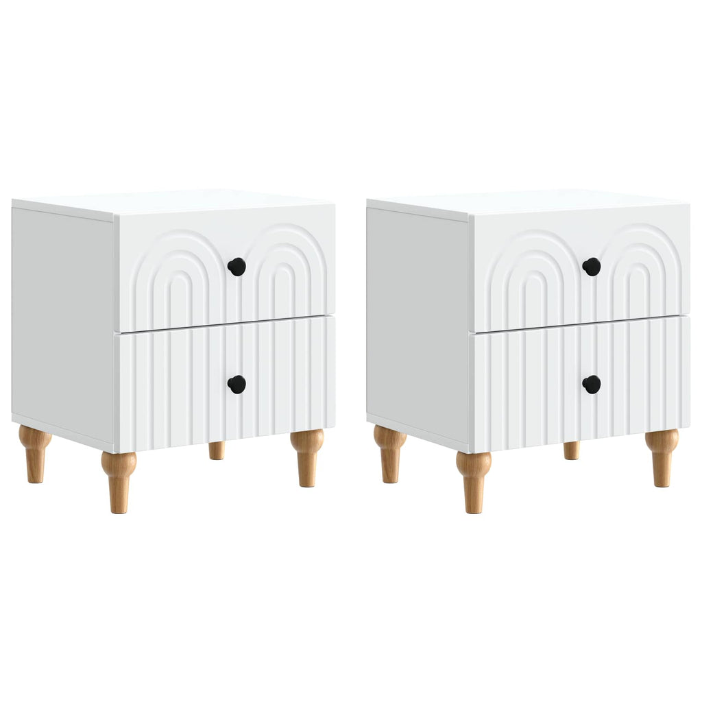 Armario de Noche 2 pcs 43 x 34,5 x 48 cm Madera de Ingeniería