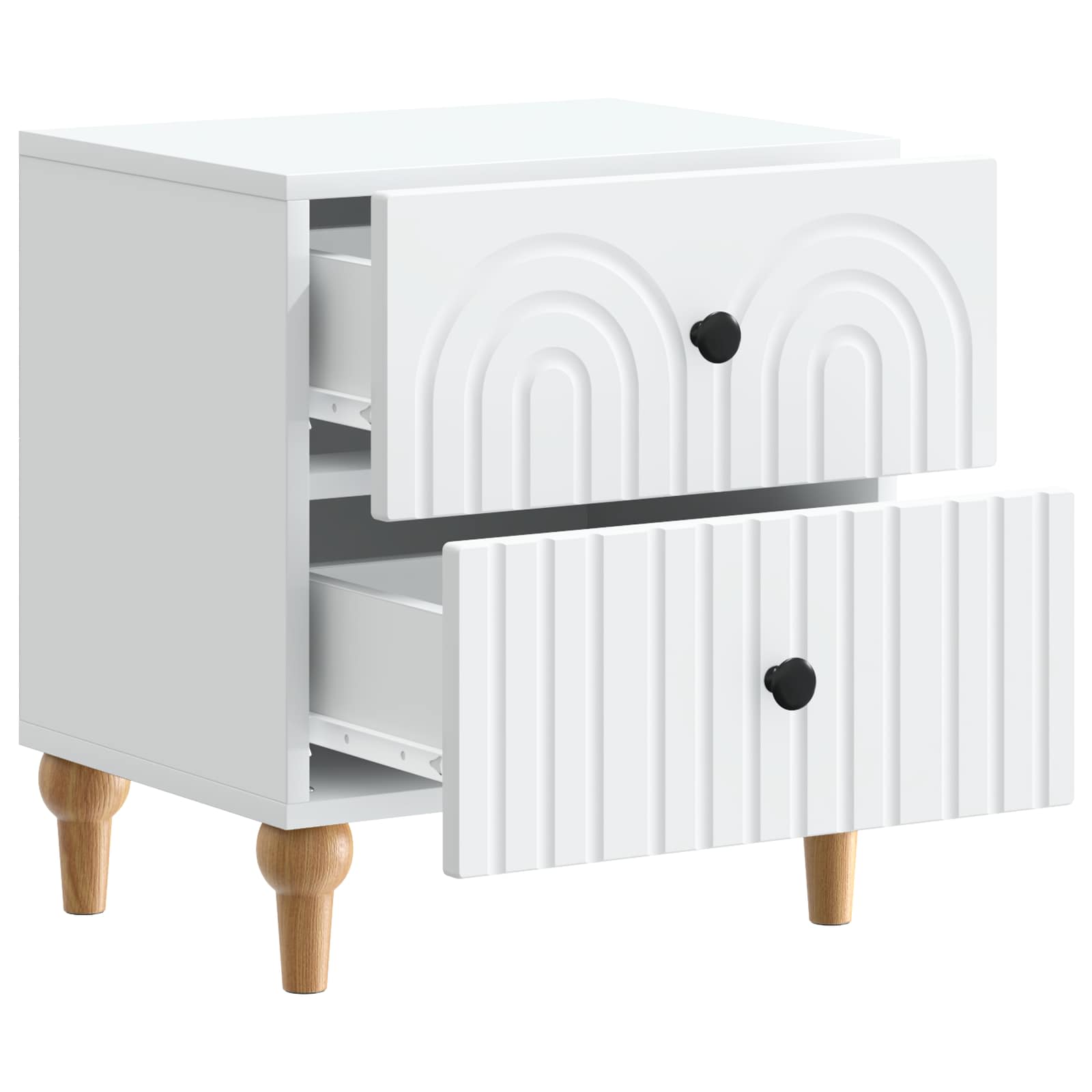 Armario de Noche 2 pcs 43 x 34,5 x 48 cm Madera de Ingeniería