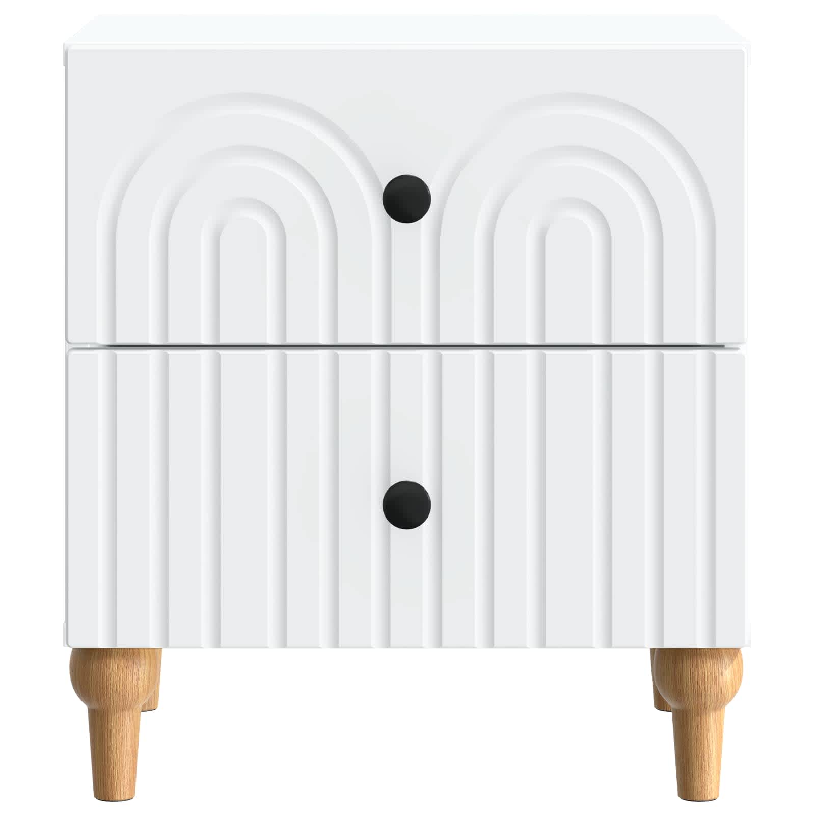 Armario de Noche 2 pcs 43 x 34,5 x 48 cm Madera de Ingeniería