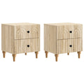 Armario de Noche con cajón 2 pcs Roble Sonoma 43 x 34,5 x 48 cm