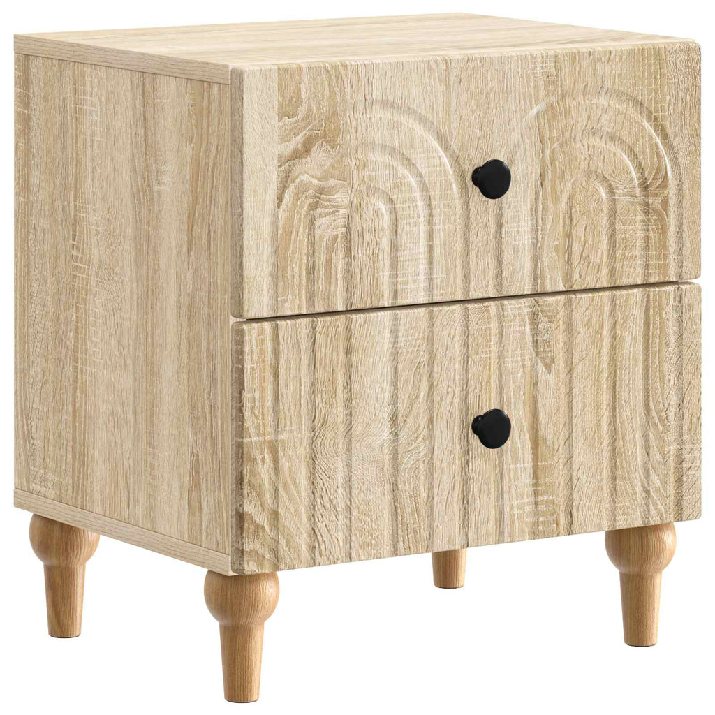 Armario de Noche con cajón 2 pcs Roble Sonoma 43 x 34,5 x 48 cm