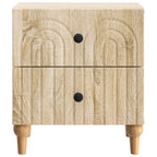 Armario de Noche con cajón 2 pcs Roble Sonoma 43 x 34,5 x 48 cm