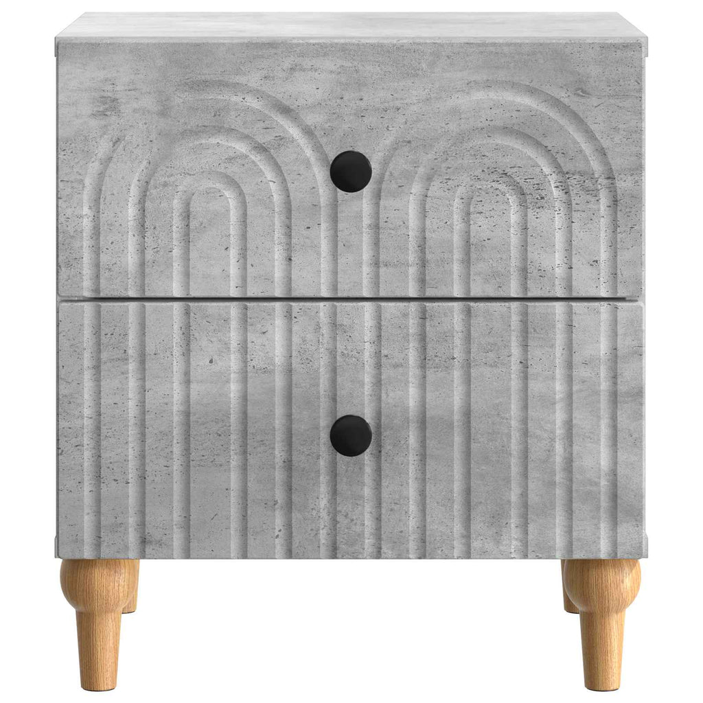 Armario de Noche con cajón Gris Hormigón 43 x 34,5 x 48 cm