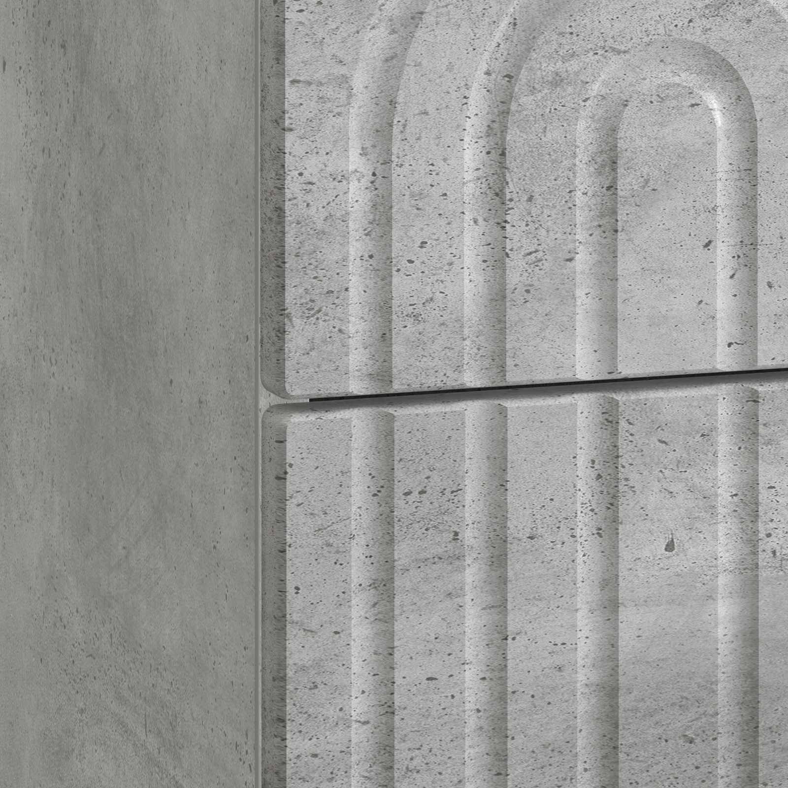 Armario de Noche 2 pcs Gris Hormigón 43 x 34,5 x 48 cm
