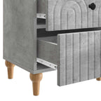 Armario de Noche 2 pcs Gris Hormigón 43 x 34,5 x 48 cm