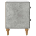 Armario de Noche 2 pcs Gris Hormigón 43 x 34,5 x 48 cm