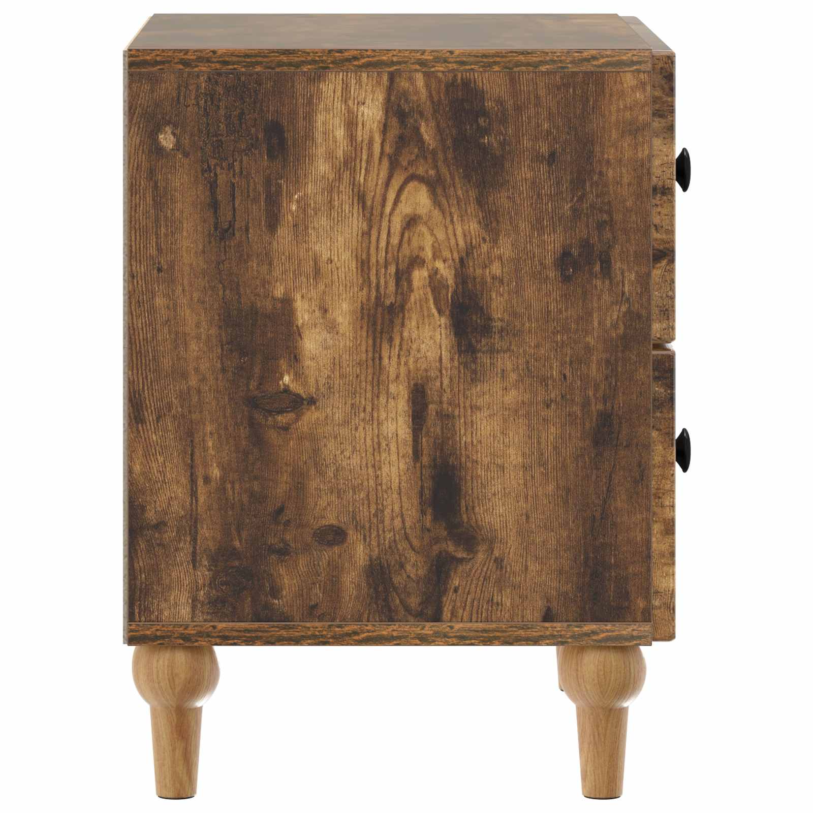 Armario de Noche 2 pcs Roble Ahumado 43 x 34,5 x 48 cm