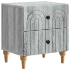 Armario de Noche con cajón Gris Sonoma 43 x 34,5 x 48 cm