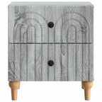 Armario de Noche con cajón Gris Sonoma 43 x 34,5 x 48 cm