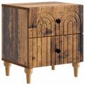 Armario de Noche con cajón Madera envejecida 43 x 34,5 x 48 cm